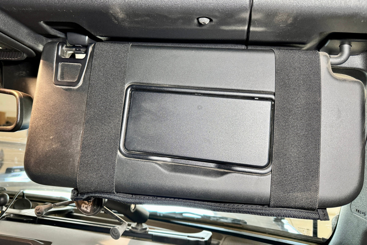 Bronco MOLLE Visor Organizer - Ford Bronco Visor-duckduckjeep-offroad-wrangler-gladiator-3d-jeep duck-custom duck-Jeep-The Quacktory-Fun Jeep Ducks-Ducks4Jeep