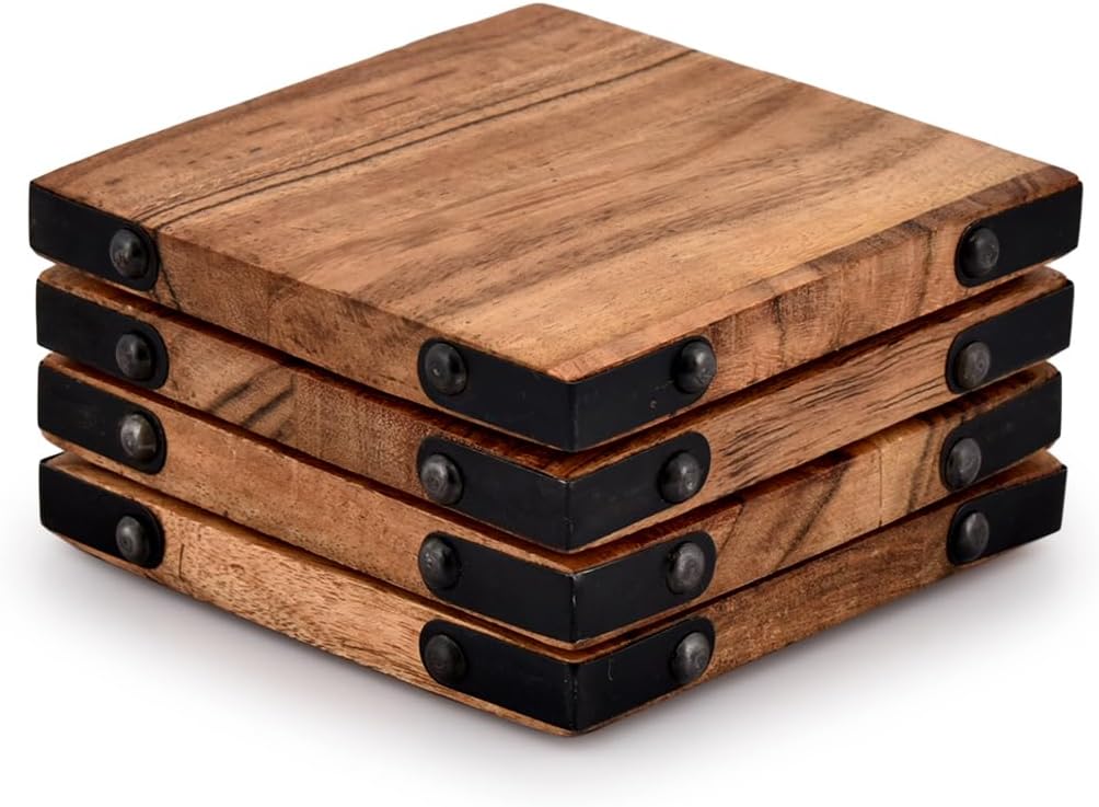 Buffalo Trace Coaster Set of 5 Slate or 4 Wood & Metal-duckduckjeep-offroad-wrangler-gladiator-3d-jeep duck-custom duck-Jeep-The Quacktory-Fun Jeep Ducks-Ducks4Jeep
