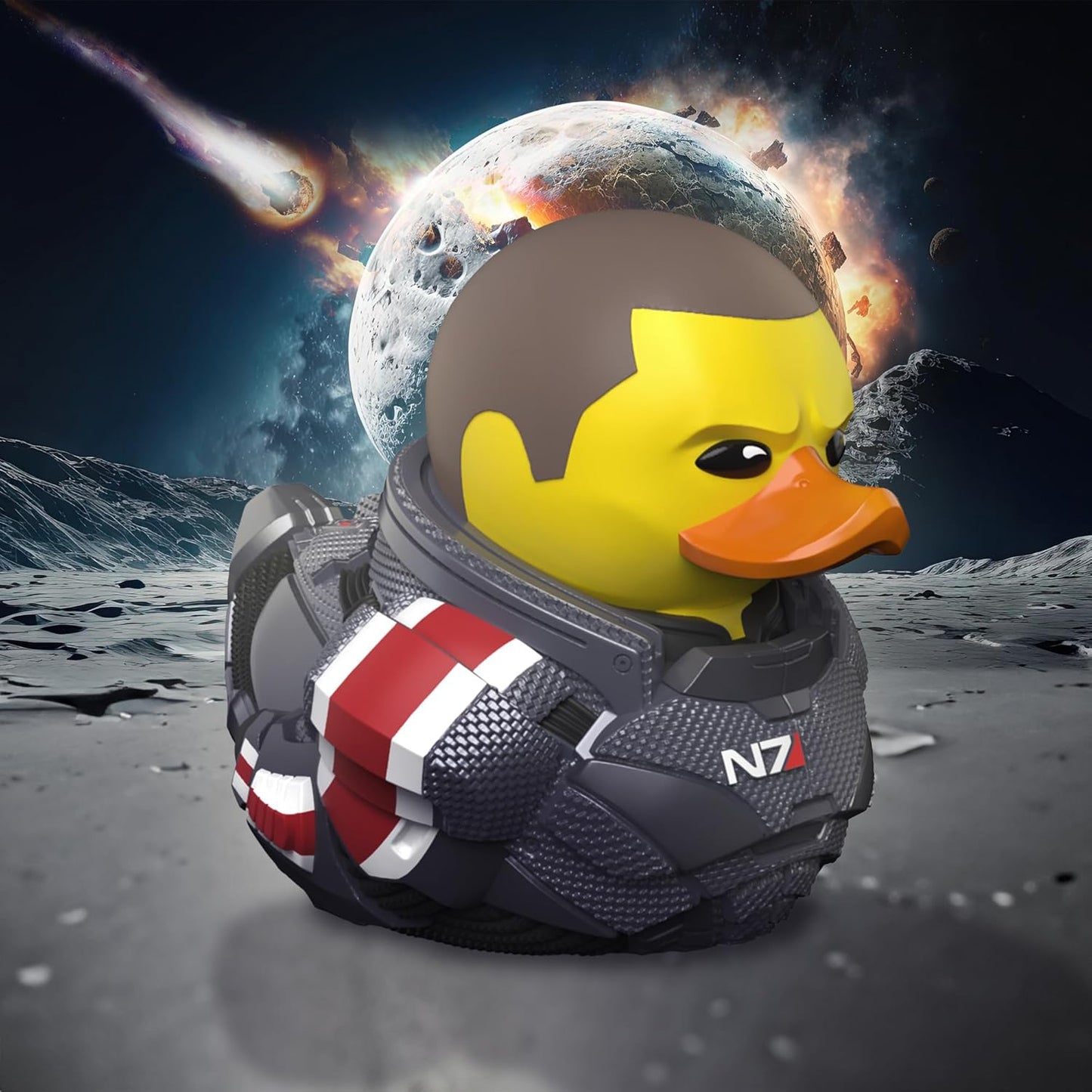 Commander Shepard TUBBZ Collectible Duck (Collector's Edition)-duckduckjeep-offroad-wrangler-gladiator-3d-jeep duck-custom duck-Jeep-The Quacktory-Fun Jeep Ducks-Ducks4Jeep