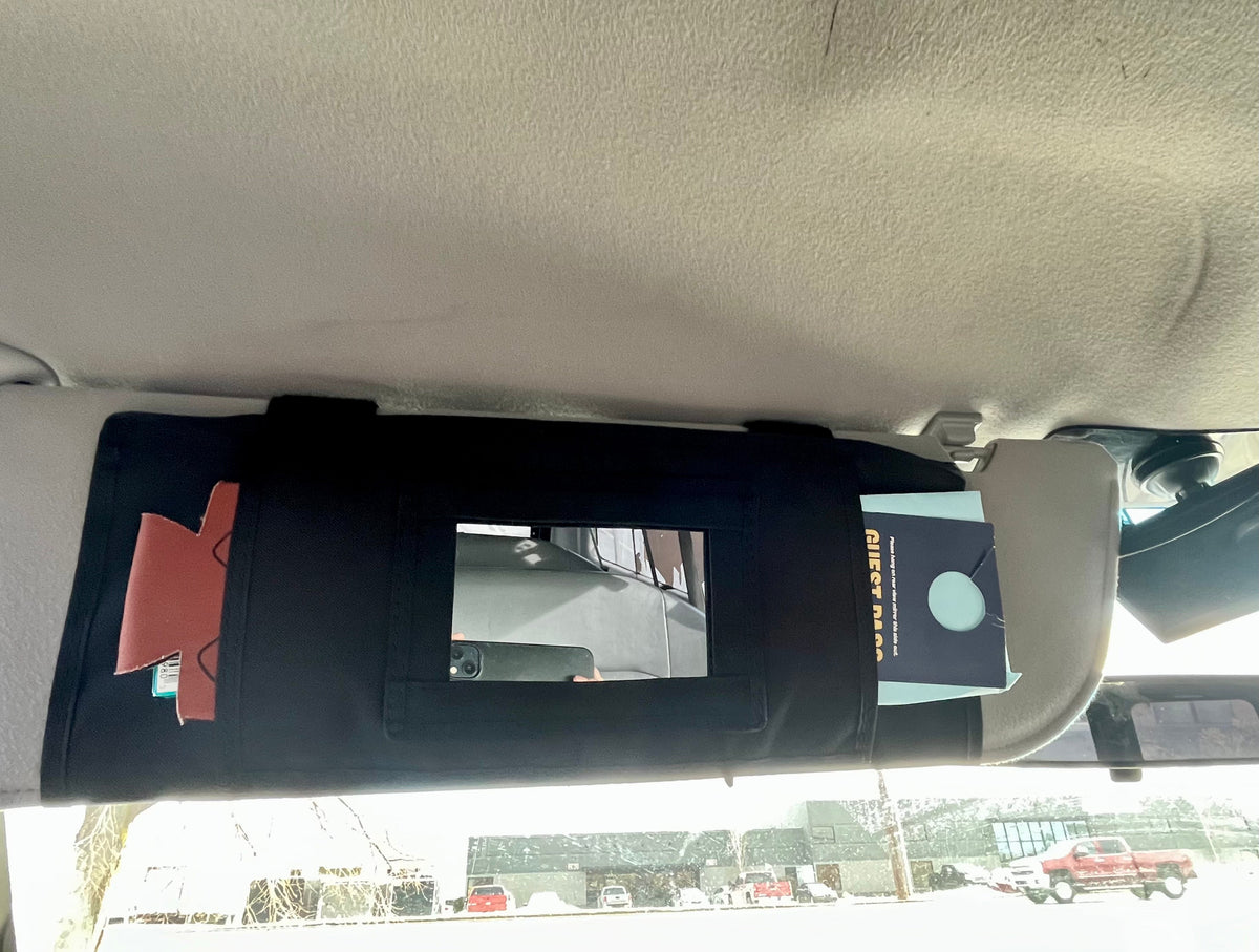 Ford Econoline Van Sun Visor Organizer-duckduckjeep-offroad-wrangler-gladiator-3d-jeep duck-custom duck-Jeep-The Quacktory-Fun Jeep Ducks-Ducks4Jeep