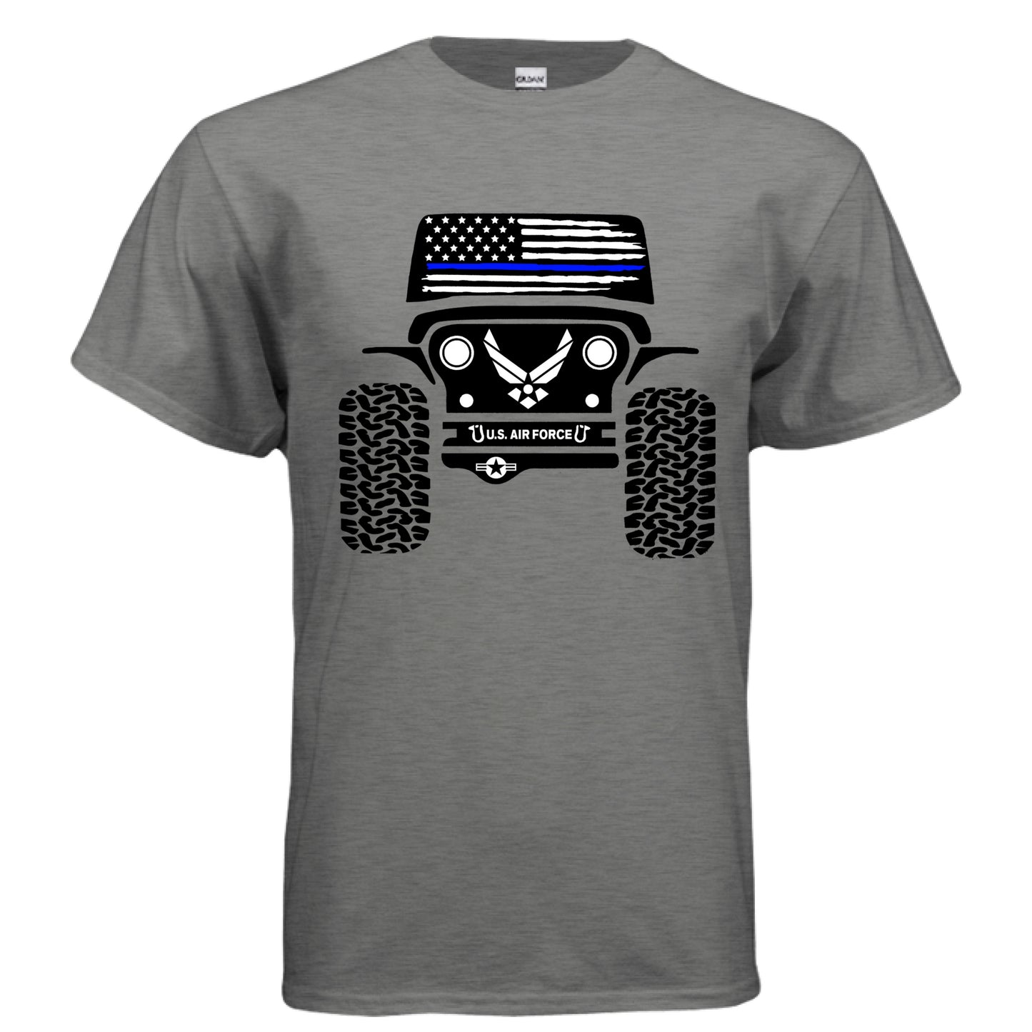 Jeep Military Shirt - Air Force-duckduckjeep-offroad-wrangler-gladiator-3d-jeep duck-custom duck-Jeep-The Quacktory-Fun Jeep Ducks-Ducks4Jeep