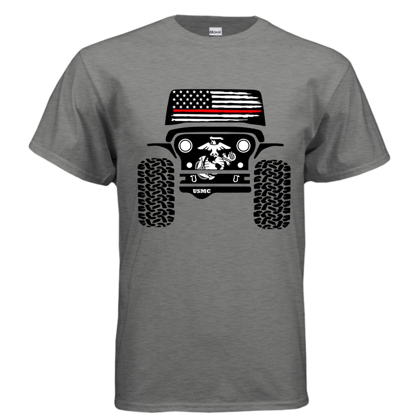 Jeep Military Shirt - Marine Corps-duckduckjeep-offroad-wrangler-gladiator-3d-jeep duck-custom duck-Jeep-The Quacktory-Fun Jeep Ducks-Ducks4Jeep