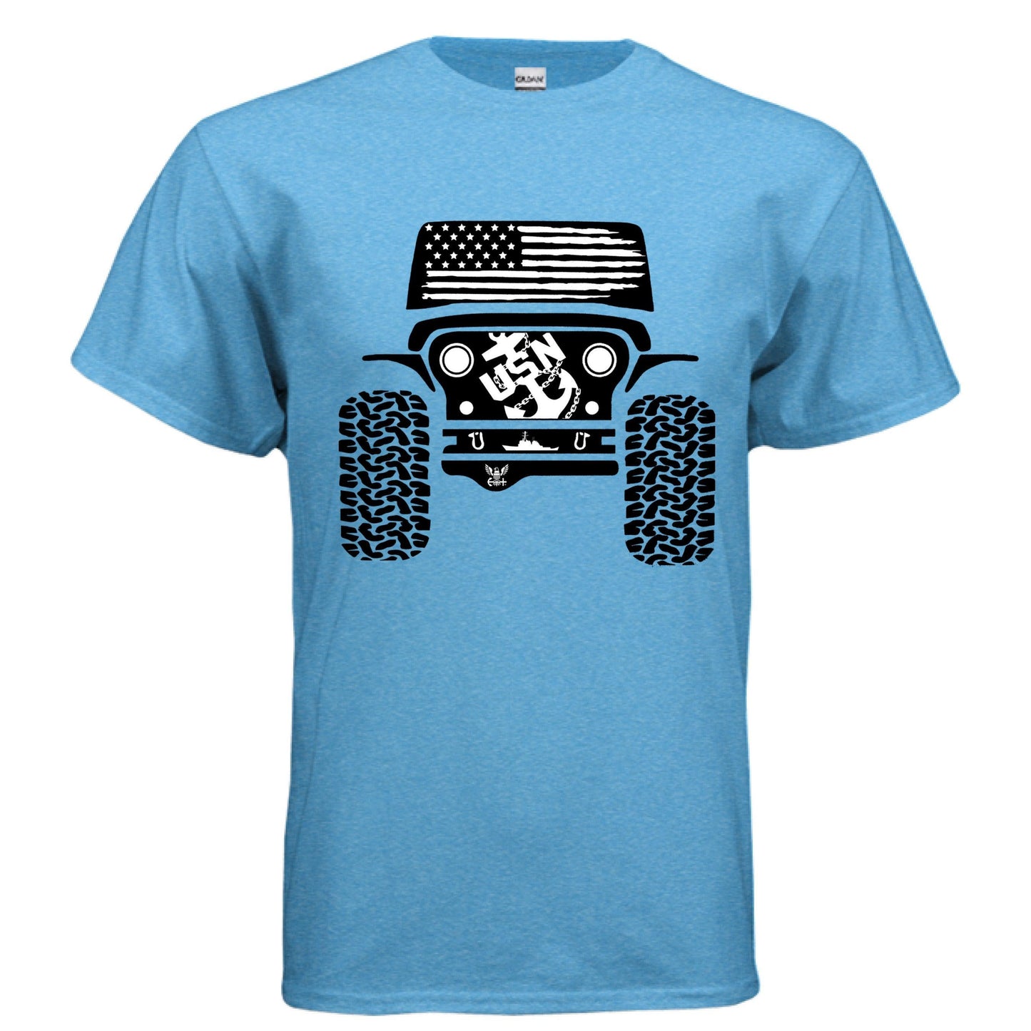 Jeep Military Shirt - Navy-duckduckjeep-offroad-wrangler-gladiator-3d-jeep duck-custom duck-Jeep-The Quacktory-Fun Jeep Ducks-Ducks4Jeep