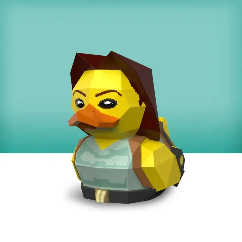 Lara Croft TUBBZ Collectible Duck (Boxed Edition)-duckduckjeep-offroad-wrangler-gladiator-3d-jeep duck-custom duck-Jeep-The Quacktory-Fun Jeep Ducks-Ducks4Jeep