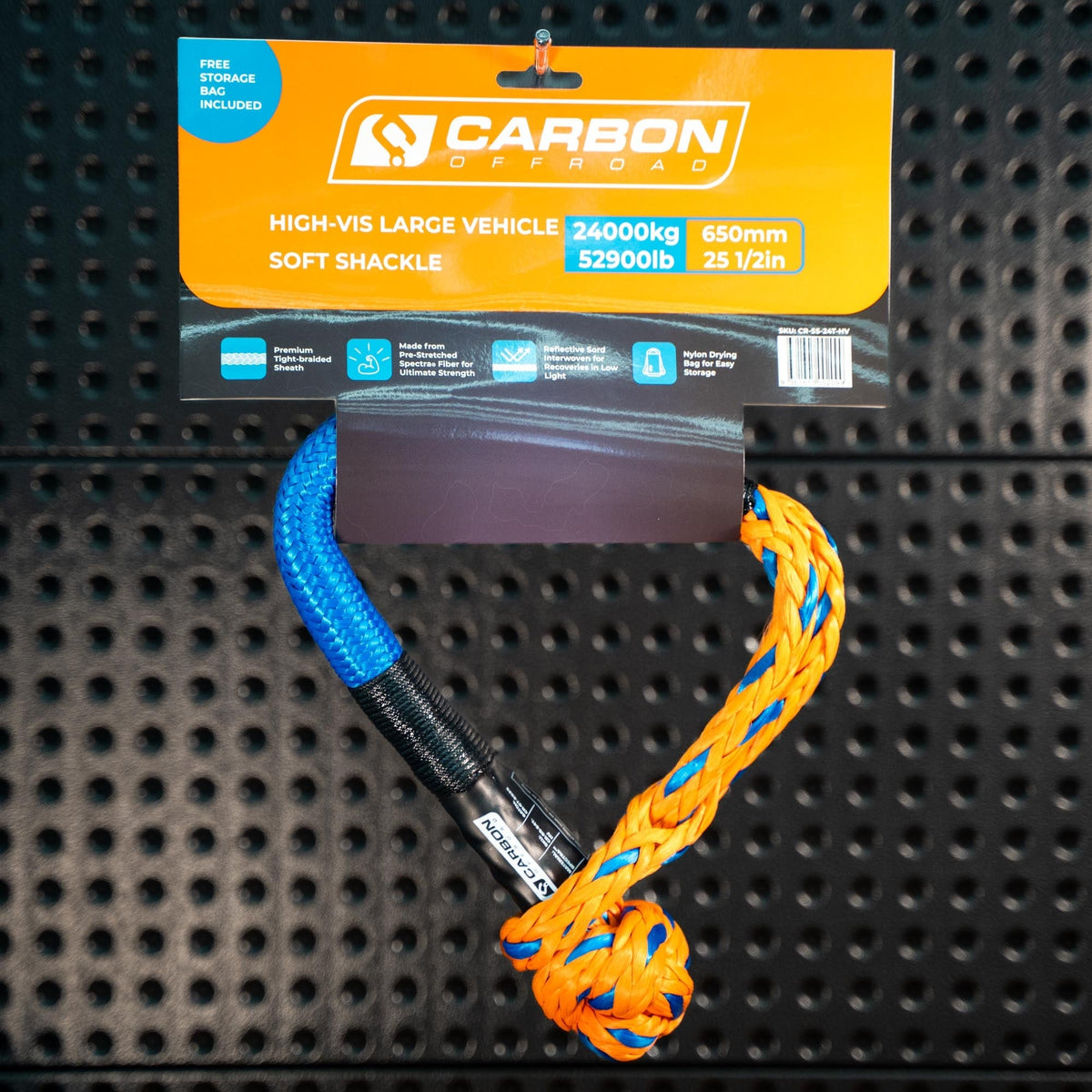 Large Vehicle High-Vis Soft Shackle-duckduckjeep-offroad-wrangler-gladiator-3d-jeep duck-custom duck-Jeep-The Quacktory-Fun Jeep Ducks-Ducks4Jeep