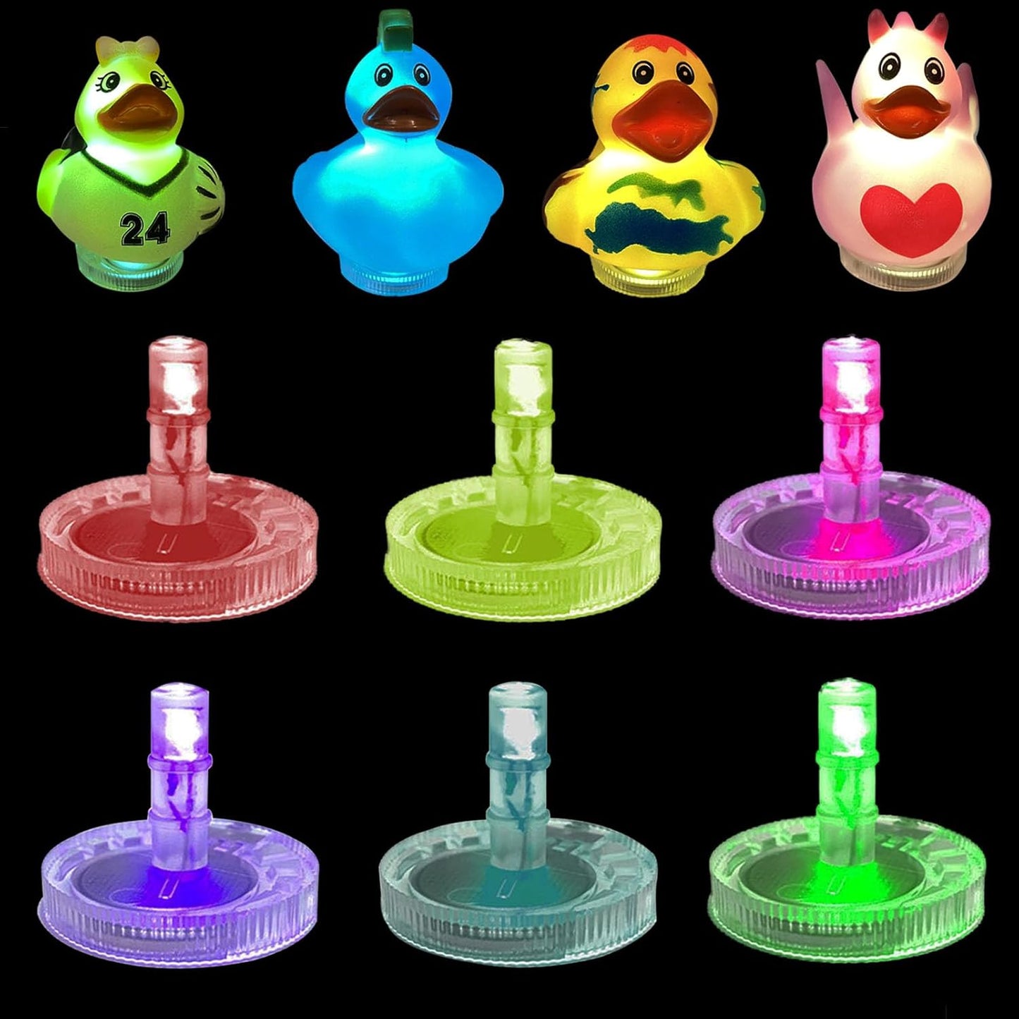 Light up Duck Plug - For Rubber Ducks-duckduckjeep-offroad-wrangler-gladiator-3d-jeep duck-custom duck-Jeep-The Quacktory-Fun Jeep Ducks-Ducks4Jeep
