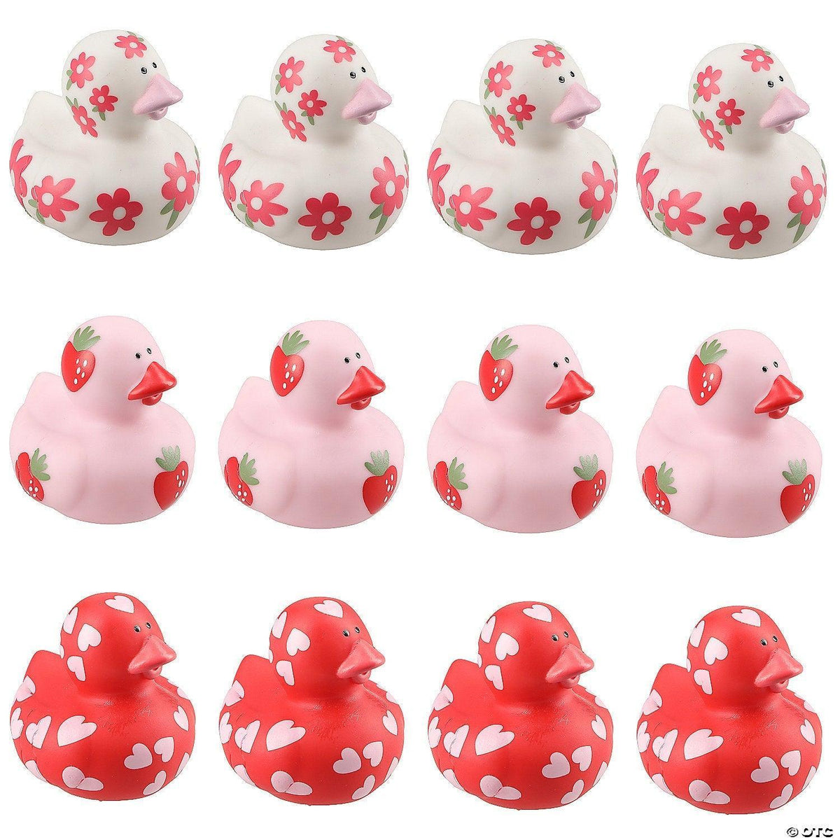 Love in Bloom Hearts, Strawberries & Flowers Rubber Ducks-duckduckjeep-offroad-wrangler-gladiator-3d-jeep duck-custom duck-Jeep-The Quacktory-Fun Jeep Ducks-Ducks4Jeep