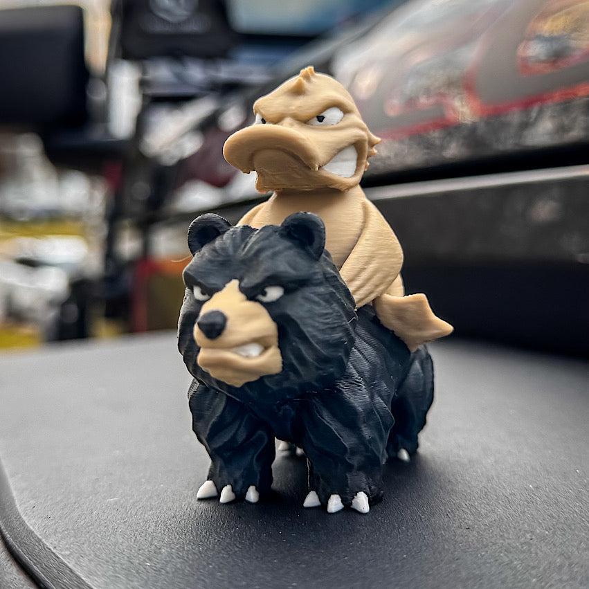 Mr. & Mrs. Smoky Duck Set-duckduckjeep-offroad-wrangler-gladiator-3d-jeep duck-custom duck-Jeep-The Quacktory-Fun Jeep Ducks-Ducks4Jeep