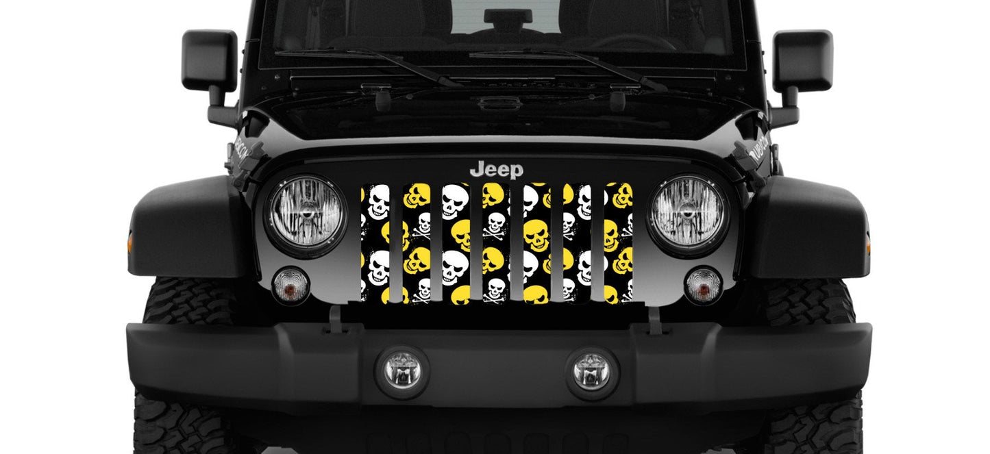 Platinum Skulls (Yellow) Grille Insert