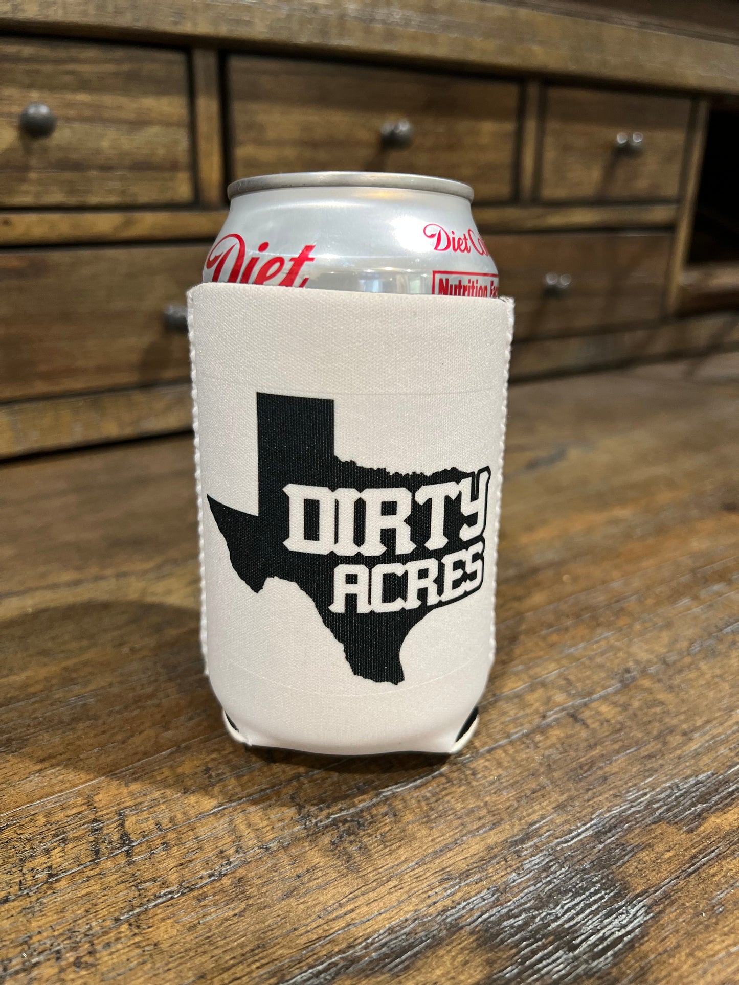 Dirty Acres Logo Neoprene Can Cooler