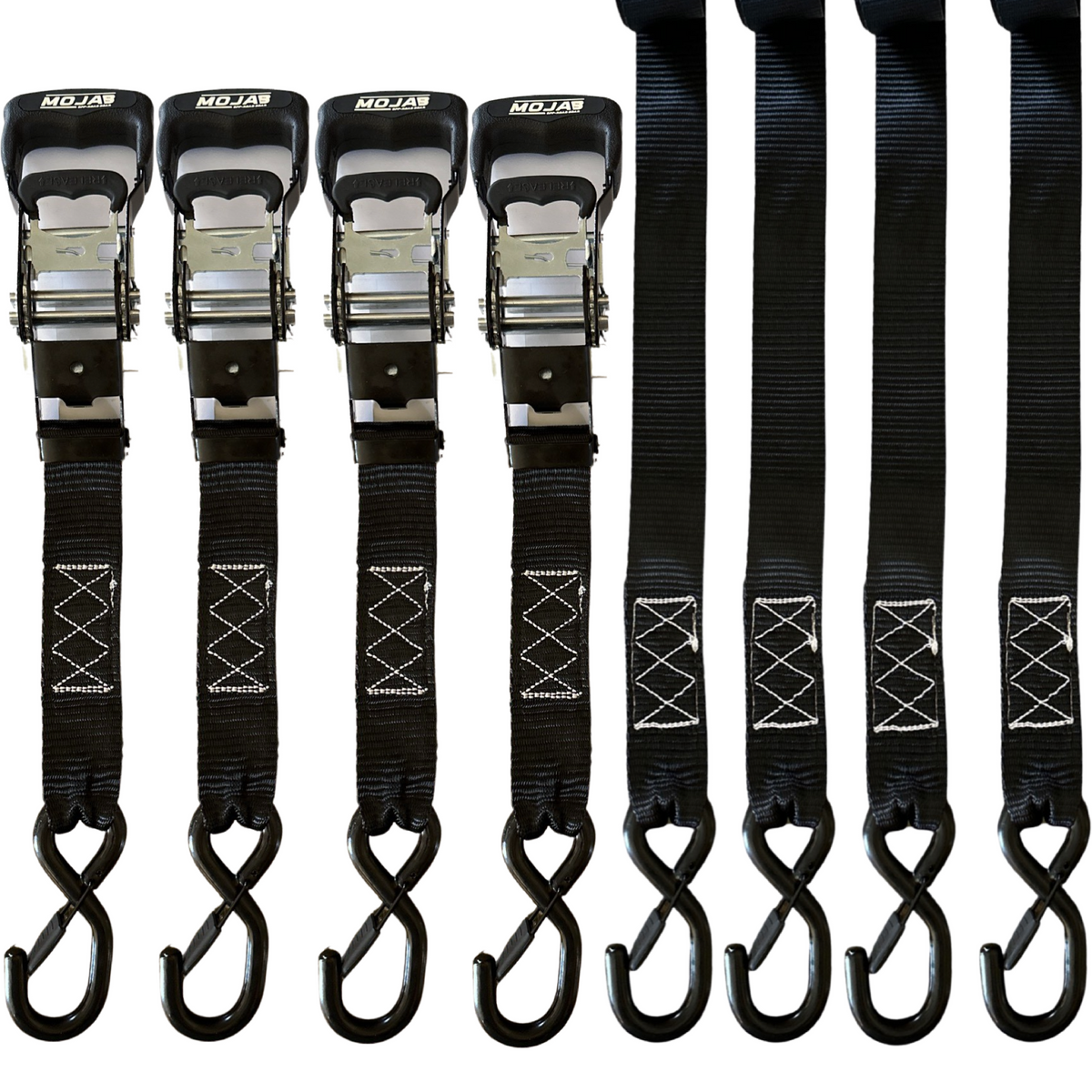 1.6" x 15' Ratchet Tie-Down Set - Pack of 4-duckduckjeep-offroad-wrangler-gladiator-3d-jeep duck-custom duck-Jeep-The Quacktory-Fun Jeep Ducks-Ducks4Jeep