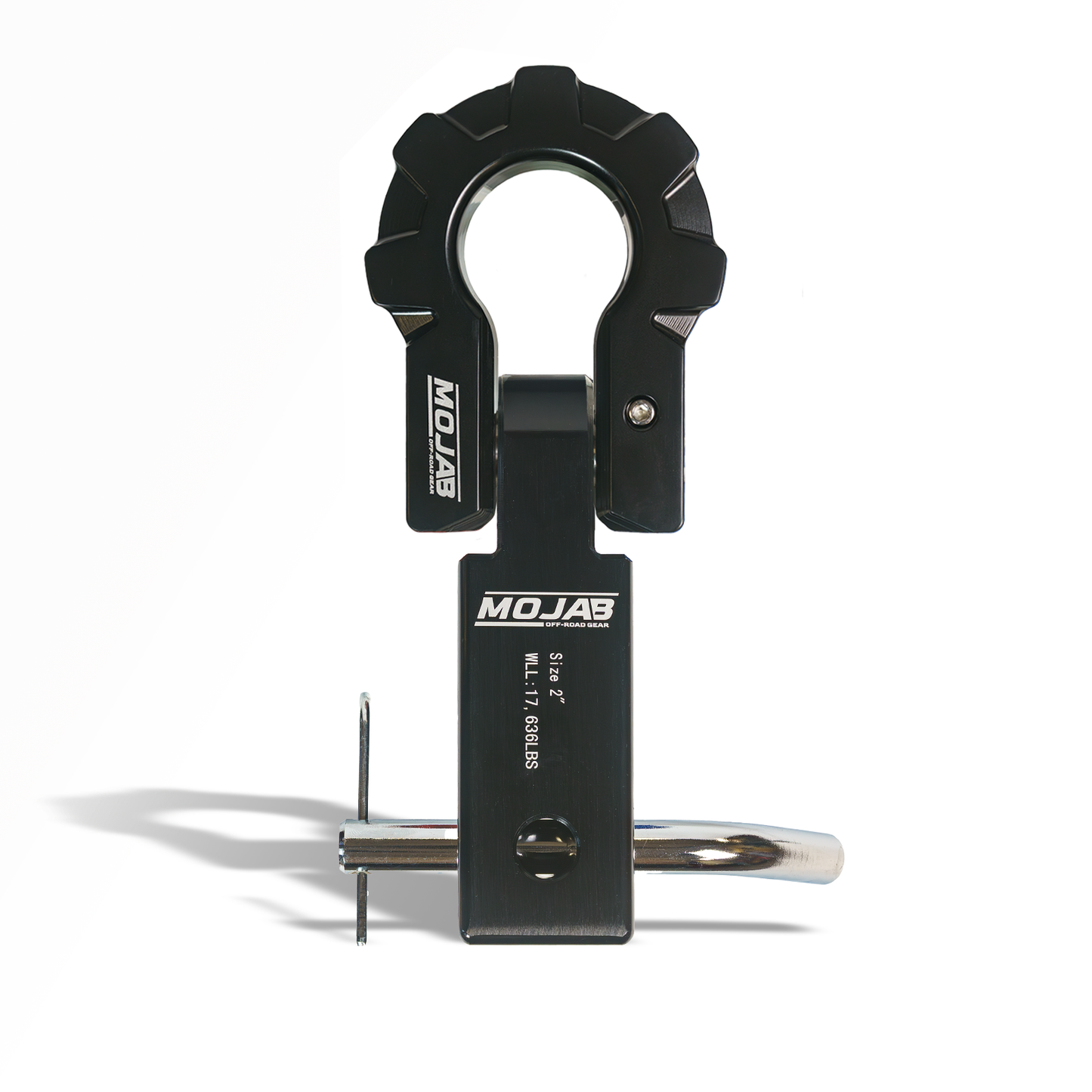 2'' Aluminum Hitch Receiver with Aluminum D-Shackle 9T-Ceramic coated (Lifetime Warranty)-duckduckjeep-offroad-wrangler-gladiator-3d-jeep duck-custom duck-Jeep-The Quacktory-Fun Jeep Ducks-Ducks4Jeep