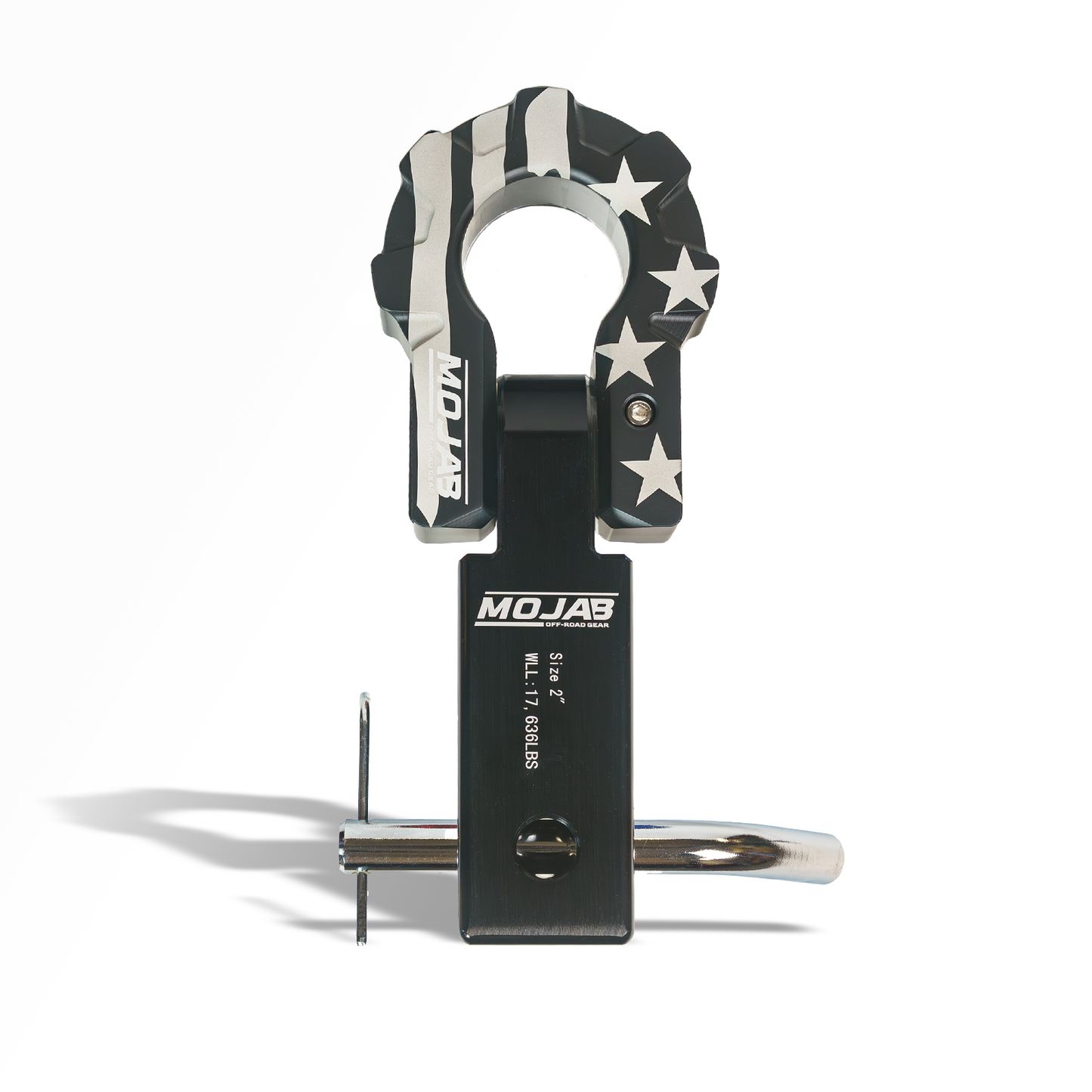 2'' Aluminum Hitch Receiver with Aluminum D-Shackle 9T-Ceramic coated (Lifetime Warranty)-duckduckjeep-offroad-wrangler-gladiator-3d-jeep duck-custom duck-Jeep-The Quacktory-Fun Jeep Ducks-Ducks4Jeep