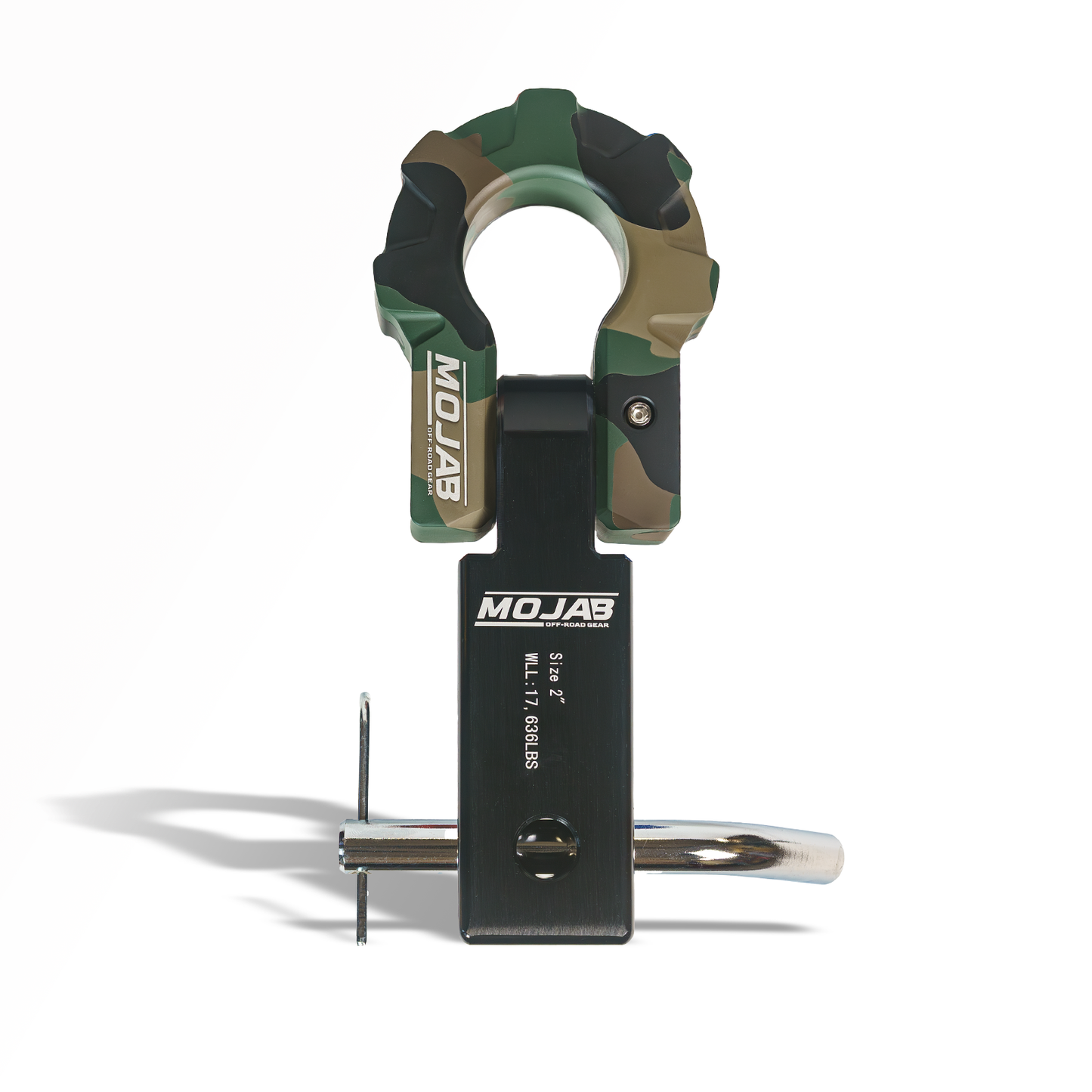 2'' Aluminum Hitch Receiver with Aluminum D-Shackle 9T-Ceramic coated (Lifetime Warranty)-duckduckjeep-offroad-wrangler-gladiator-3d-jeep duck-custom duck-Jeep-The Quacktory-Fun Jeep Ducks-Ducks4Jeep