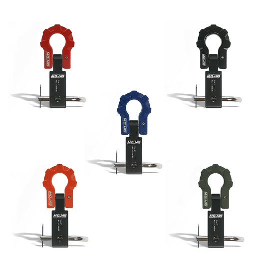 2'' Aluminum Hitch Receiver with Aluminum D-Shackle 9T-Ceramic coated (Lifetime Warranty)-duckduckjeep-offroad-wrangler-gladiator-3d-jeep duck-custom duck-Jeep-The Quacktory-Fun Jeep Ducks-Ducks4Jeep