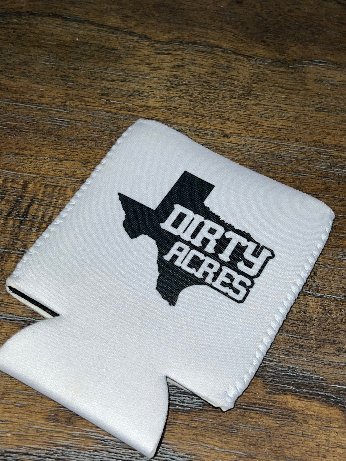 Dirty Acres Logo Neoprene Can Cooler
