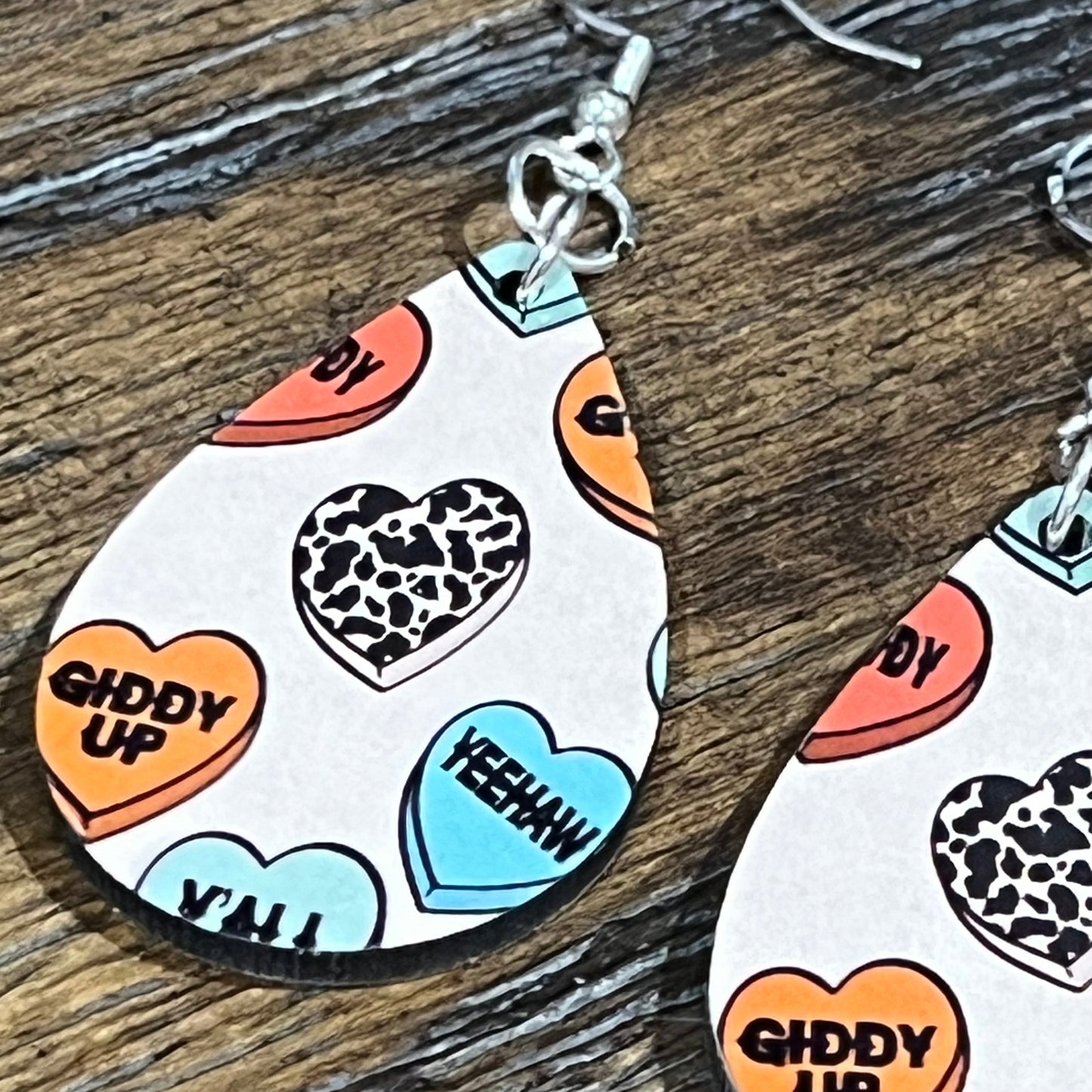 Country Western Valentine Earrings