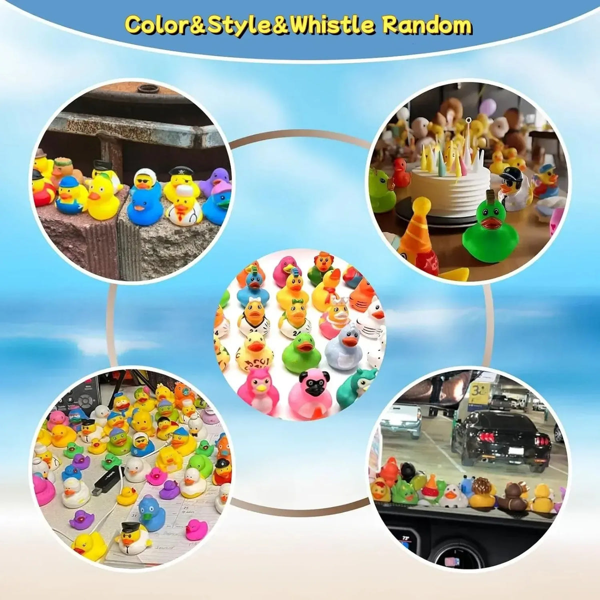 30-Pack Rubber Ducks Bulk Set – Assorted Duckies for Bath & Jeep Ducking-duckduckjeep-offroad-wrangler-gladiator-3d-jeep duck-custom duck-Jeep-The Quacktory-Fun Jeep Ducks-Ducks4Jeep