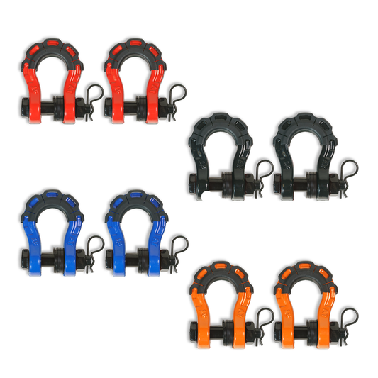 3/4” Forged Steel D-shackle set (8T) (LIFE TIME WARRANTY*)-duckduckjeep-offroad-wrangler-gladiator-3d-jeep duck-custom duck-Jeep-The Quacktory-Fun Jeep Ducks-Ducks4Jeep