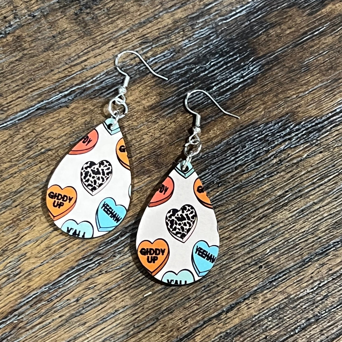 Country Western Valentine Earrings