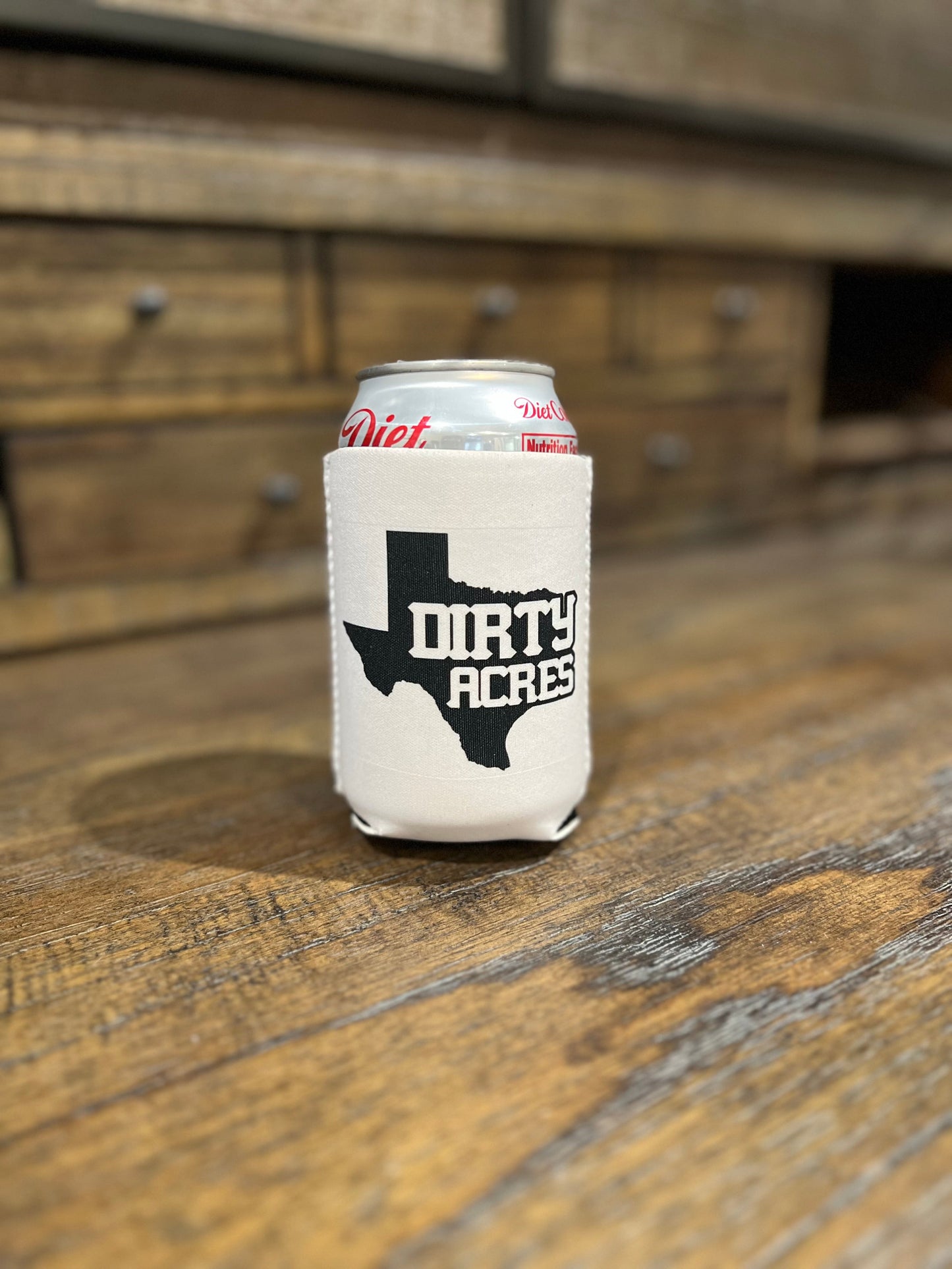 Dirty Acres Logo Neoprene Can Cooler