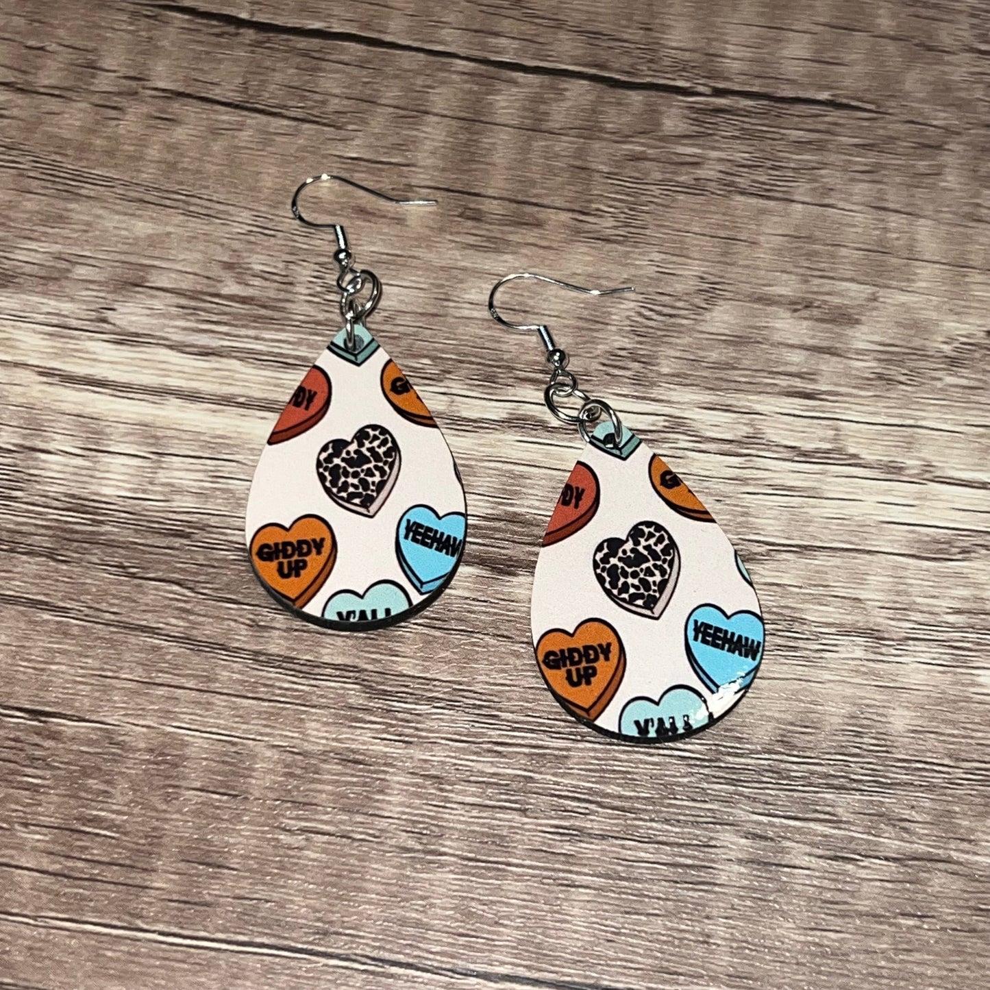 Country Western Valentine Earrings