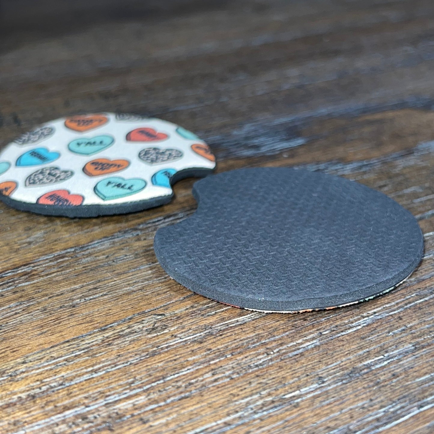 Country Western Valentine Car Coasters