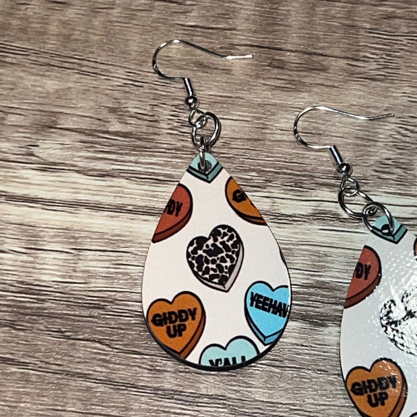 Country Western Valentine Earrings