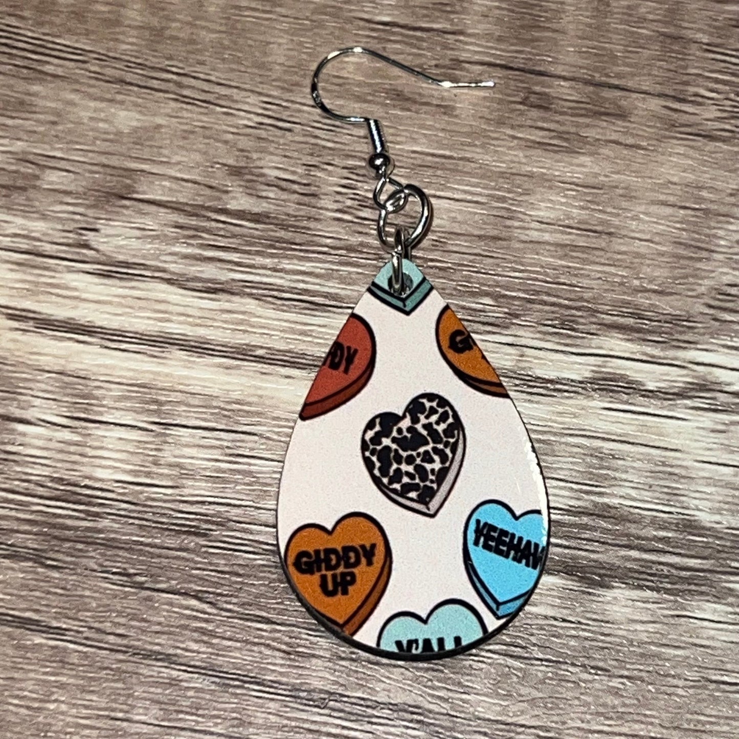 Country Western Valentine Earrings