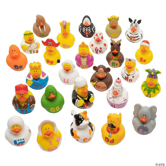 ABCs Rubber Ducks, 2" - 26-duckduckjeep-offroad-wrangler-gladiator-3d-jeep duck-custom duck-Jeep-The Quacktory-Fun Jeep Ducks-Ducks4Jeep
