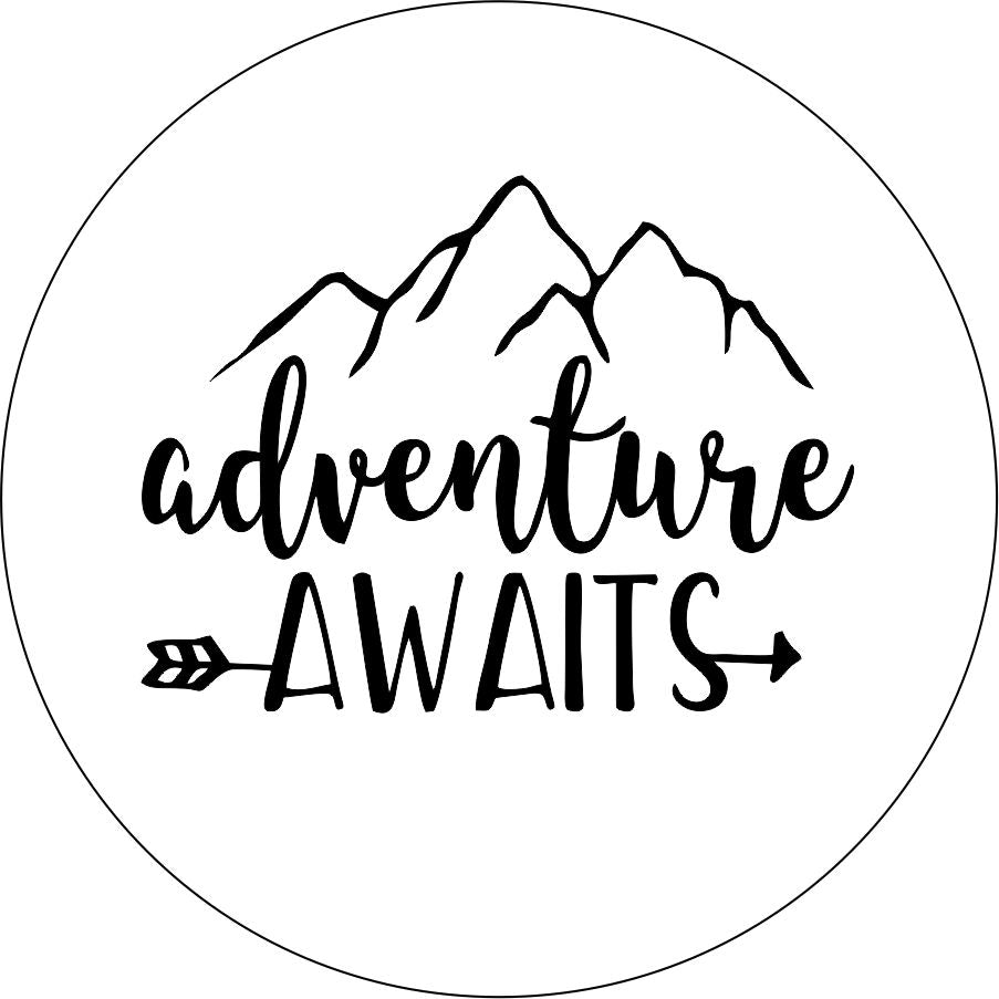 Adventure Awaits Mountain and Arrow-duckduckjeep-offroad-wrangler-gladiator-3d-jeep duck-custom duck-Jeep-The Quacktory-Fun Jeep Ducks-Ducks4Jeep