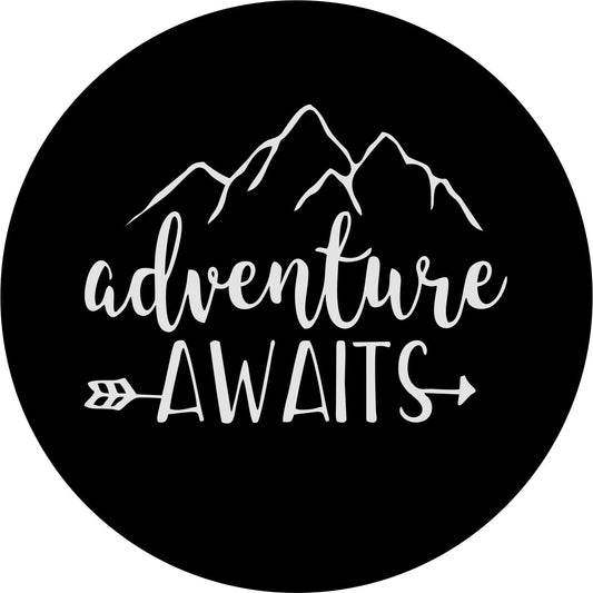 Adventure Awaits Mountain and Arrow-duckduckjeep-offroad-wrangler-gladiator-3d-jeep duck-custom duck-Jeep-The Quacktory-Fun Jeep Ducks-Ducks4Jeep
