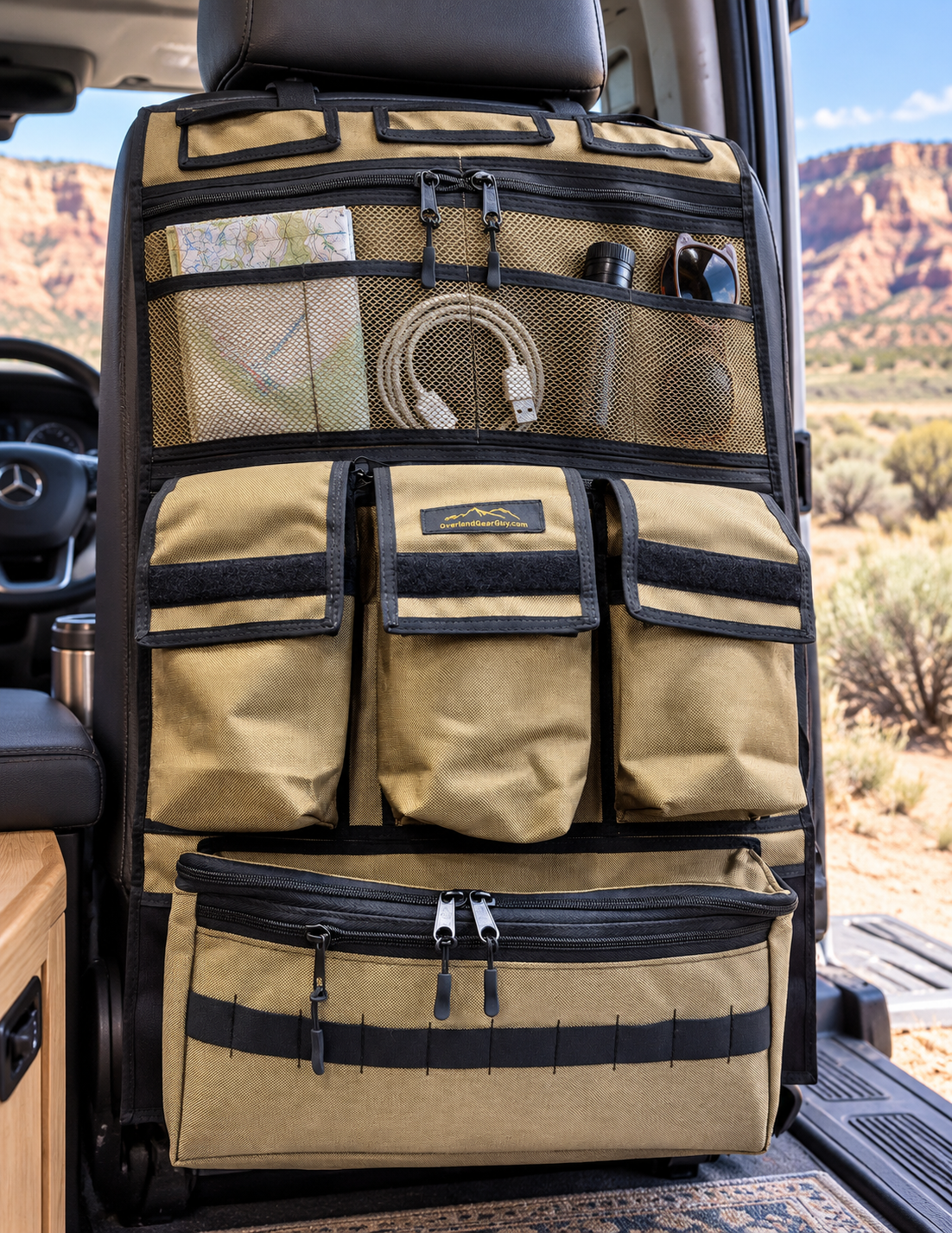 Adventure Ready 3 Seat Organizer-duckduckjeep-offroad-wrangler-gladiator-3d-jeep duck-custom duck-Jeep-The Quacktory-Fun Jeep Ducks-Ducks4Jeep