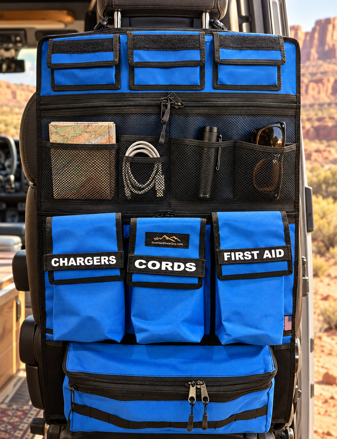 Adventure Ready 3 Seat Organizer-duckduckjeep-offroad-wrangler-gladiator-3d-jeep duck-custom duck-Jeep-The Quacktory-Fun Jeep Ducks-Ducks4Jeep