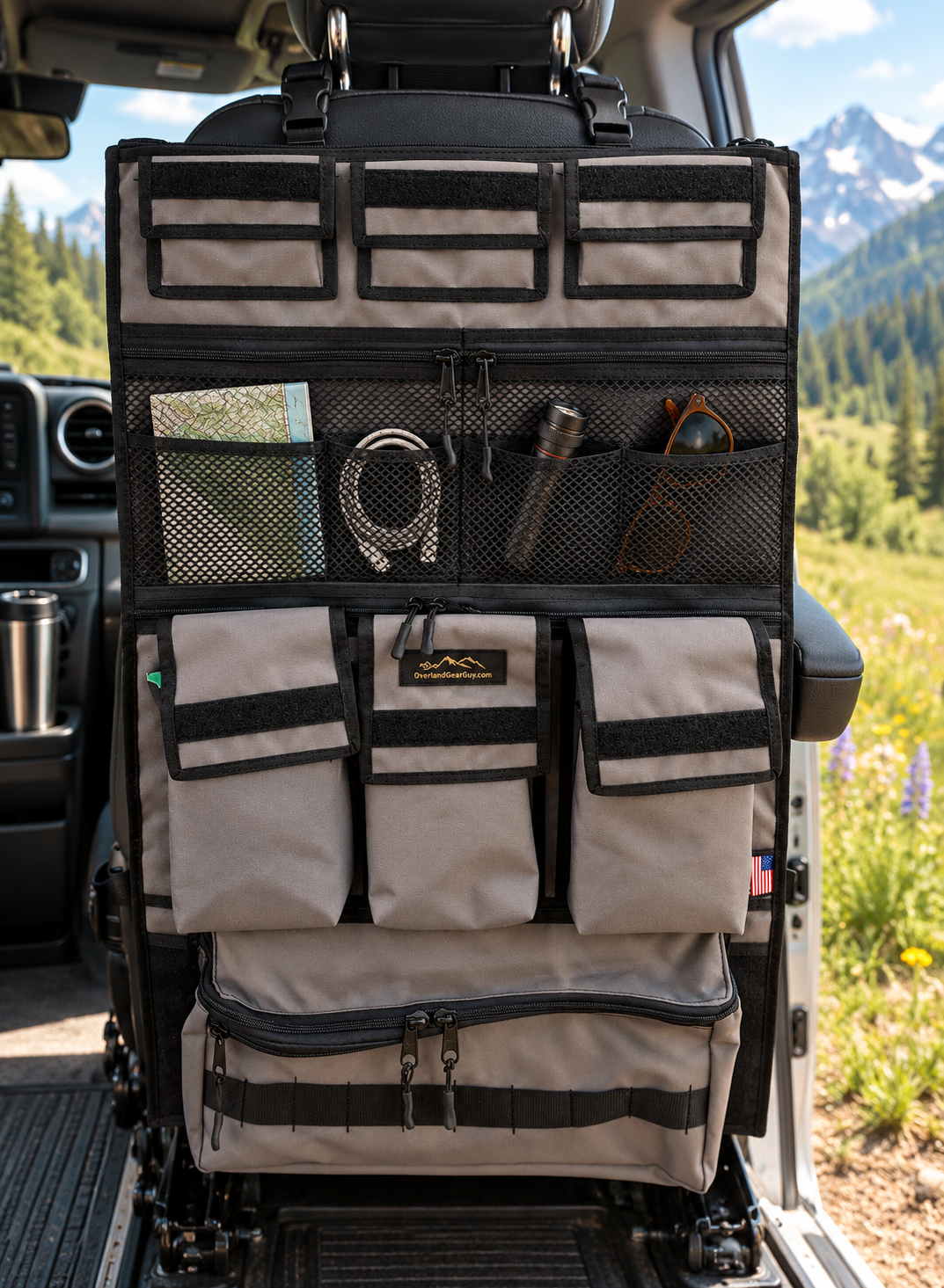 Adventure Ready 3 Seat Organizer-duckduckjeep-offroad-wrangler-gladiator-3d-jeep duck-custom duck-Jeep-The Quacktory-Fun Jeep Ducks-Ducks4Jeep
