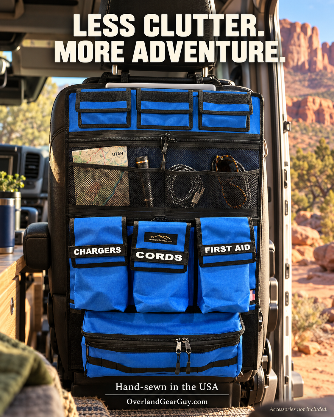 Adventure Ready 3 Seat Organizer-duckduckjeep-offroad-wrangler-gladiator-3d-jeep duck-custom duck-Jeep-The Quacktory-Fun Jeep Ducks-Ducks4Jeep