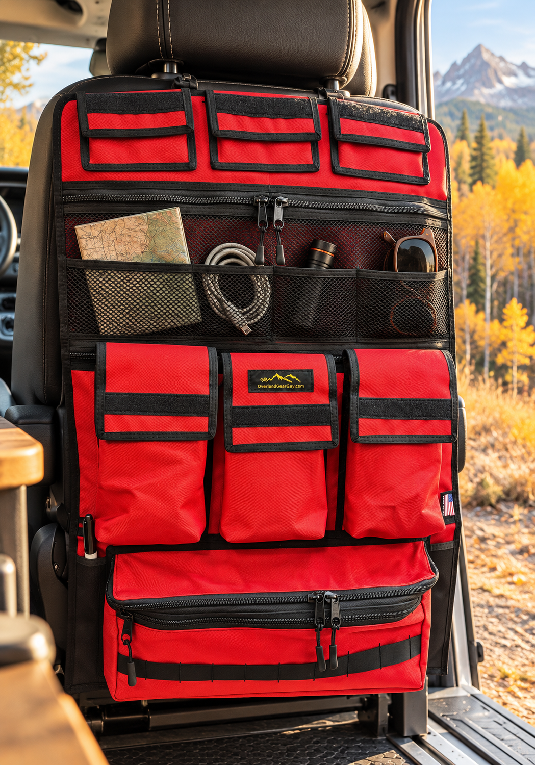Adventure Ready 3 Seat Organizer-duckduckjeep-offroad-wrangler-gladiator-3d-jeep duck-custom duck-Jeep-The Quacktory-Fun Jeep Ducks-Ducks4Jeep