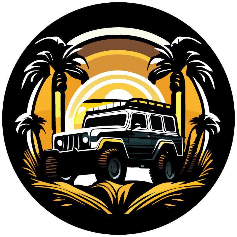 Adventuring 4x4 Off Road Jeep Spare Tire Cover-duckduckjeep-offroad-wrangler-gladiator-3d-jeep duck-custom duck-Jeep-The Quacktory-Fun Jeep Ducks-Ducks4Jeep