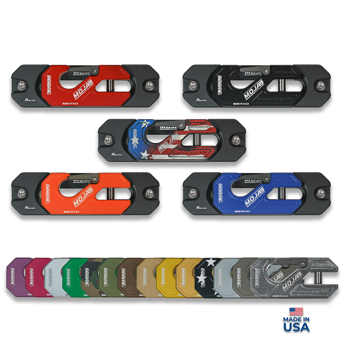 Aluminum Recessed Winch Shackle with Fairlead Kit.(LIFE TIME WARRANTY*)-duckduckjeep-offroad-wrangler-gladiator-3d-jeep duck-custom duck-Jeep-The Quacktory-Fun Jeep Ducks-Ducks4Jeep