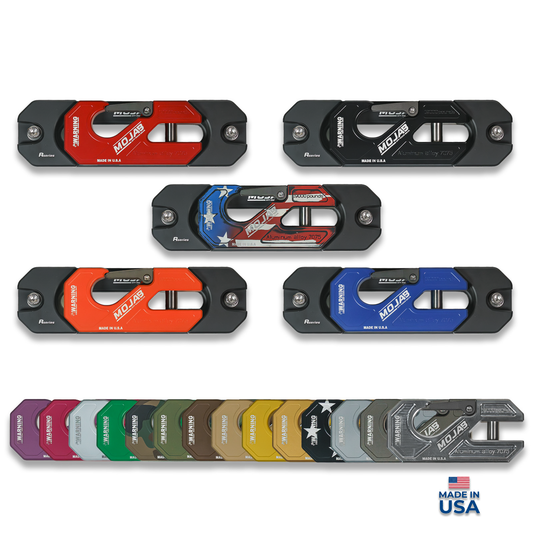 Aluminum Recessed Winch Shackle with Fairlead Kit.(LIFE TIME WARRANTY*)-duckduckjeep-offroad-wrangler-gladiator-3d-jeep duck-custom duck-Jeep-The Quacktory-Fun Jeep Ducks-Ducks4Jeep