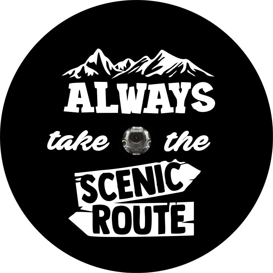 Always take the Scenic Route (SIGNS)-duckduckjeep-offroad-wrangler-gladiator-3d-jeep duck-custom duck-Jeep-The Quacktory-Fun Jeep Ducks-Ducks4Jeep
