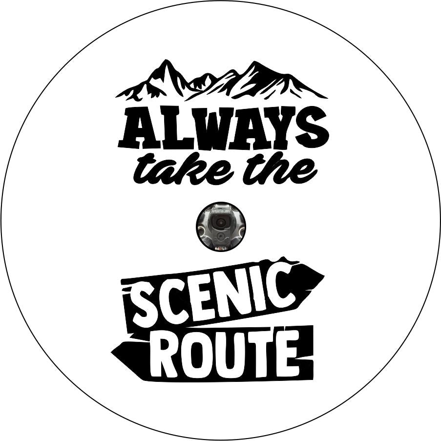 Always take the Scenic Route (SIGNS)-duckduckjeep-offroad-wrangler-gladiator-3d-jeep duck-custom duck-Jeep-The Quacktory-Fun Jeep Ducks-Ducks4Jeep