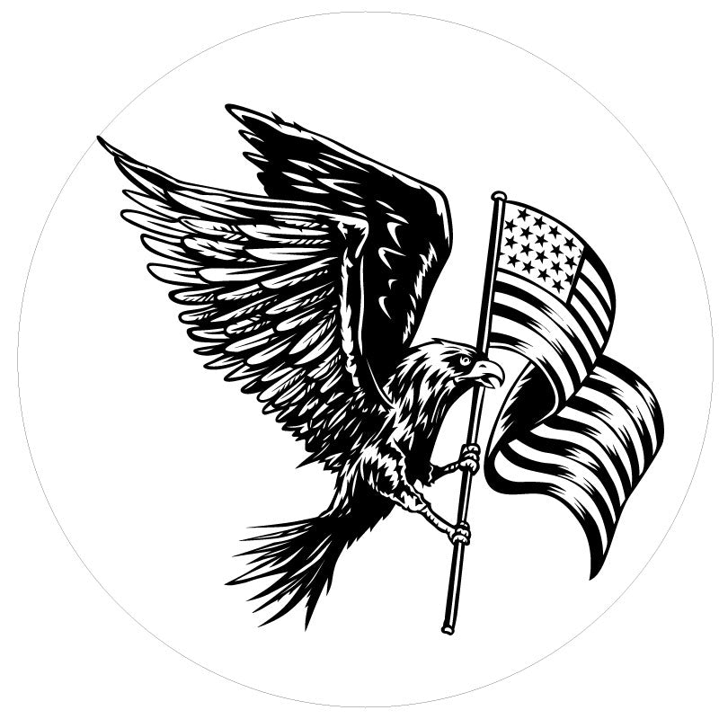American Eagle + Flag Spare Tire Cover-duckduckjeep-offroad-wrangler-gladiator-3d-jeep duck-custom duck-Jeep-The Quacktory-Fun Jeep Ducks-Ducks4Jeep