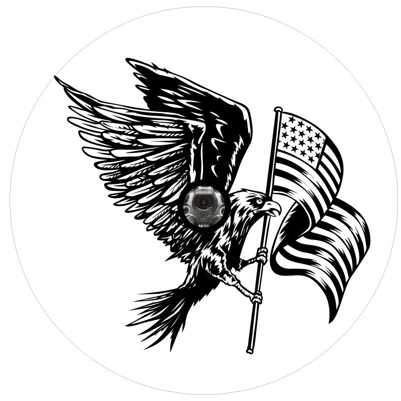 American Eagle + Flag Spare Tire Cover-duckduckjeep-offroad-wrangler-gladiator-3d-jeep duck-custom duck-Jeep-The Quacktory-Fun Jeep Ducks-Ducks4Jeep