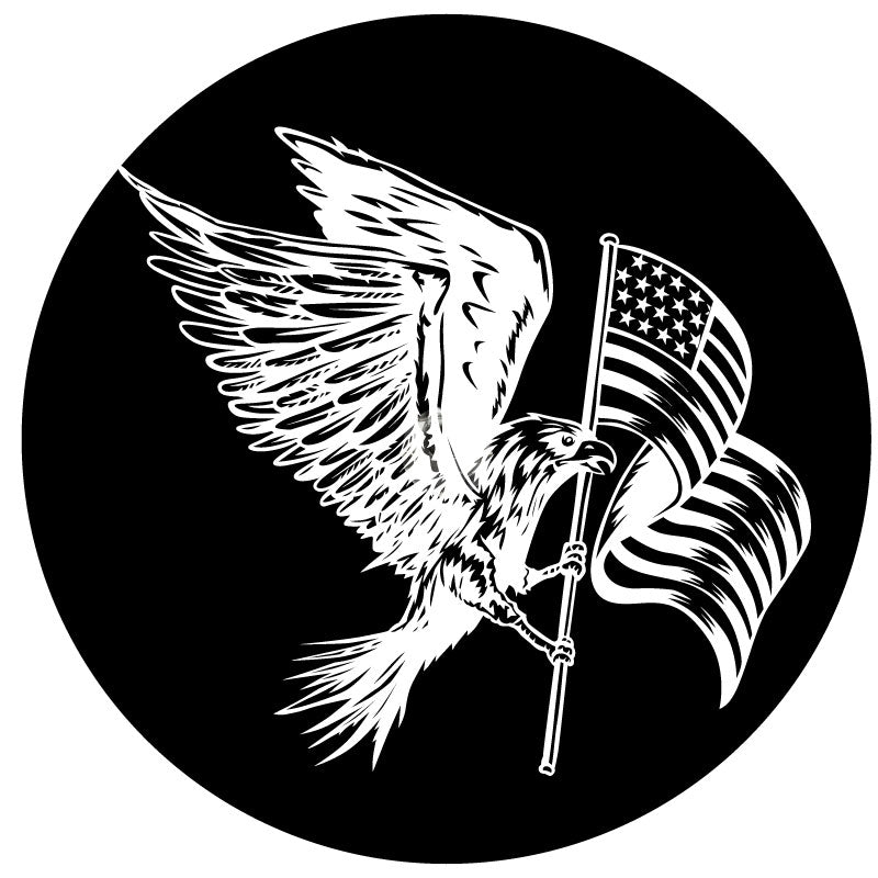 American Eagle + Flag Spare Tire Cover-duckduckjeep-offroad-wrangler-gladiator-3d-jeep duck-custom duck-Jeep-The Quacktory-Fun Jeep Ducks-Ducks4Jeep