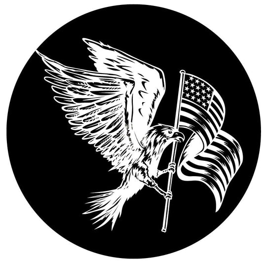 American Eagle + Flag Spare Tire Cover-duckduckjeep-offroad-wrangler-gladiator-3d-jeep duck-custom duck-Jeep-The Quacktory-Fun Jeep Ducks-Ducks4Jeep