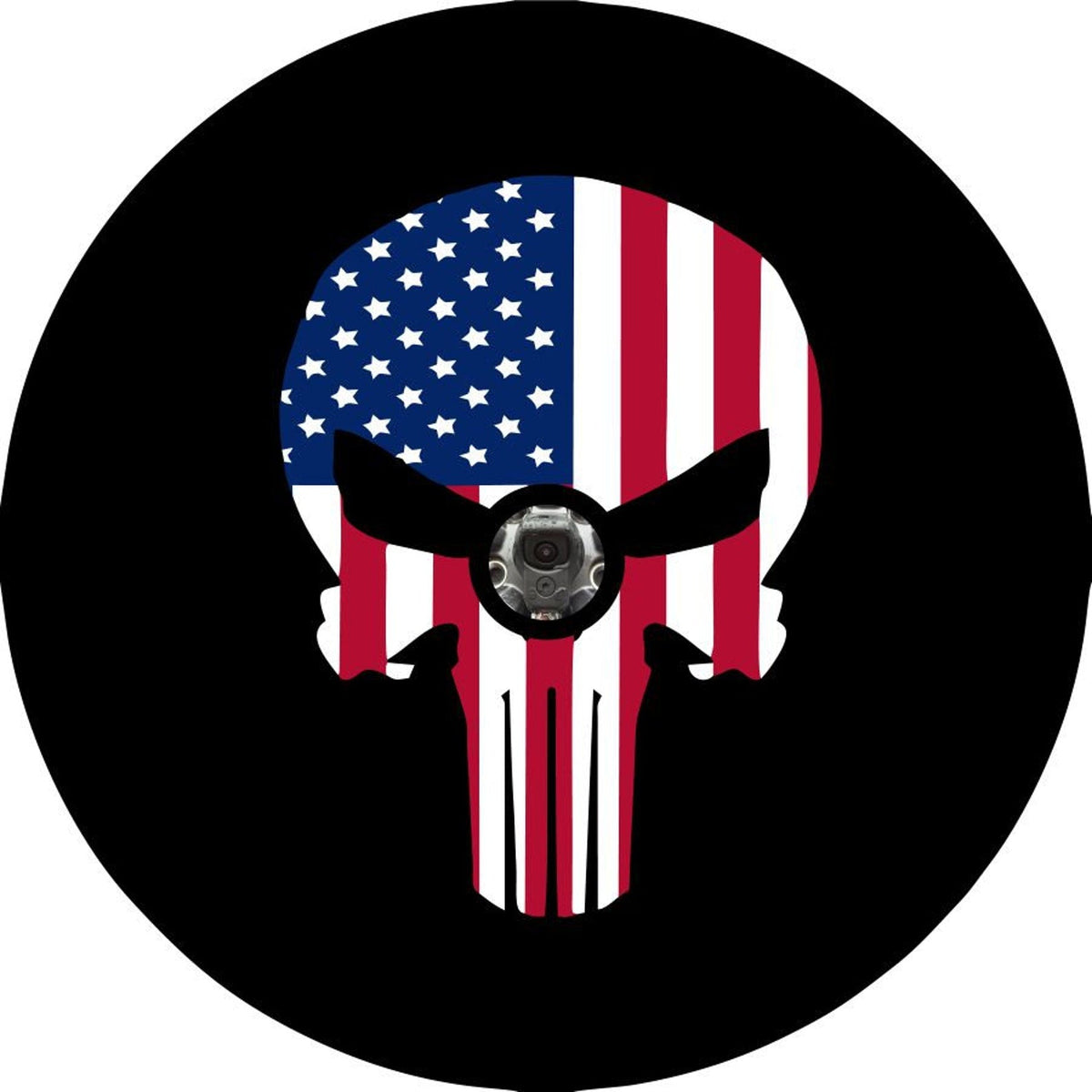American Flag Punisher Skull-duckduckjeep-offroad-wrangler-gladiator-3d-jeep duck-custom duck-Jeep-The Quacktory-Fun Jeep Ducks-Ducks4Jeep