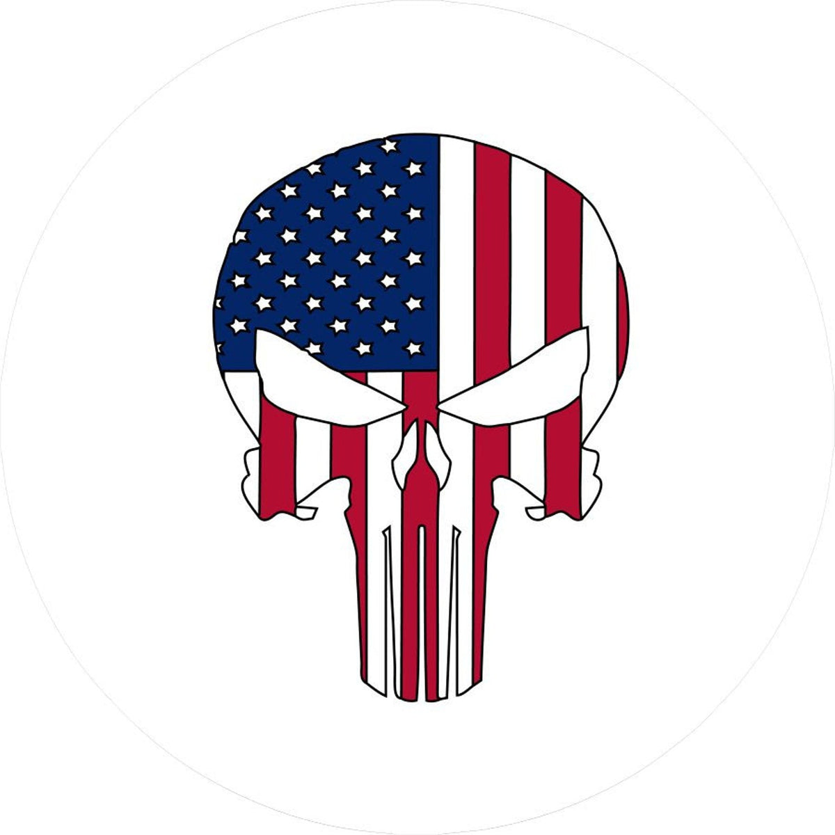 American Flag Punisher Skull-duckduckjeep-offroad-wrangler-gladiator-3d-jeep duck-custom duck-Jeep-The Quacktory-Fun Jeep Ducks-Ducks4Jeep