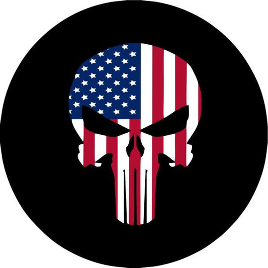 American Flag Punisher Skull-duckduckjeep-offroad-wrangler-gladiator-3d-jeep duck-custom duck-Jeep-The Quacktory-Fun Jeep Ducks-Ducks4Jeep