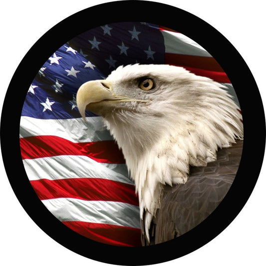 American Flag With Bald Eagle-duckduckjeep-offroad-wrangler-gladiator-3d-jeep duck-custom duck-Jeep-The Quacktory-Fun Jeep Ducks-Ducks4Jeep